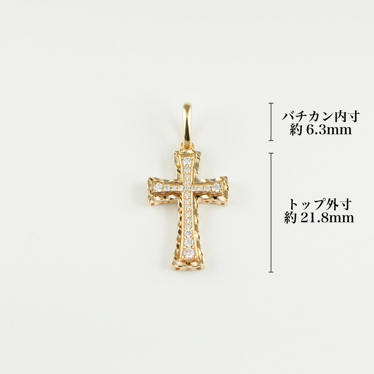 ペンダントトップ K18 ダイヤモンド付 (Type-NM-小)
