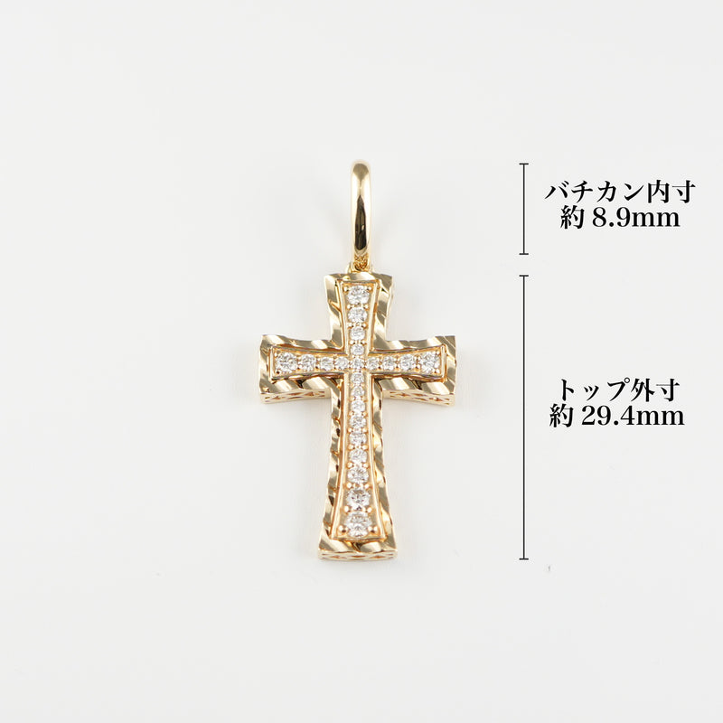 ペンダントトップ K18 ダイヤモンド付 (Type-NM-中)