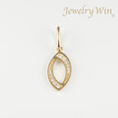 ペンダントトップ K18 ダイヤモンド付 (Type-No.0)