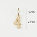 ペンダントトップ K18 ダイヤモンド付 (Type-No.4)