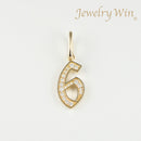 ペンダントトップ K18 ダイヤモンド付 (Type-No.6)