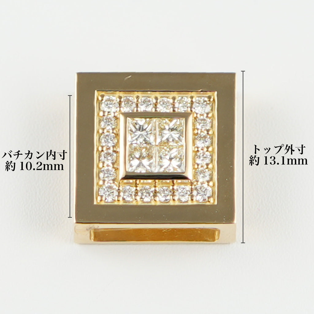 ペンダントトップ K18 ダイヤモンド付 (Type-PR-C)