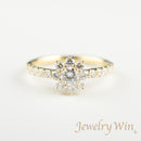 リング K18 ダイヤ付 (Type-SF)