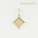 ペンダントトップ K18 ダイヤ付 (Type-SQ)