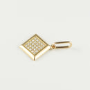 ペンダントトップ K18 ダイヤ付 (Type-SQ)