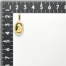 ペンダントトップ K24 マリア コイン 1g K18 枠付 ダイヤ付 (Type-DM)