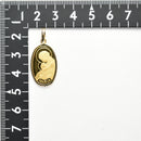 ペンダントトップ K24 マリア コイン 2.5g K18 枠付 (Type-SP)