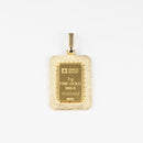 ペンダントトップ K24 PAMPリバティインゴット 2g K18 枠付 (Type-RM)