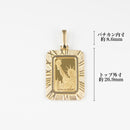 ペンダントトップ K24 PAMPリバティインゴット 2g K18 枠付 (Type-RM)