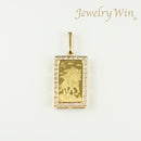 ペンダントトップ K24 PAMPホース インゴット 5g K18 枠付 ダイヤ付 (Type-DM)