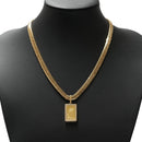 ペンダントトップ K24 PAMPホース インゴット 5g K18 枠付 ダイヤ付 (Type-DM)