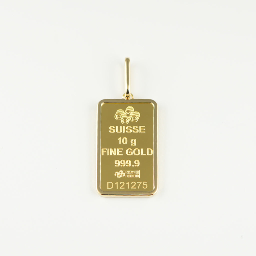 ペンダントトップ K24 フォルトゥナ インゴット 10g K18 枠付 (Type-SP) ペンダントトップ K24 フォルトゥナ インゴット 10g K18 枠付 (Type-SP)