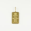 ペンダントトップ K24 フォルトゥナ インゴット 10g K18 枠付 (Type-SP)