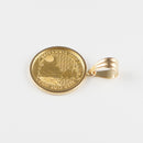 ペンダントトップ K24 ブリタニア コイン 1/10oz K18 枠付 (Type-SP) リバーシブルタイプ