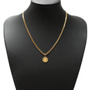 ペンダントトップ K24 ツバルホース コイン 1/25oz K18 枠付 (Type-SP)