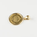 ペンダントトップ K24 クラウン コイン 1/25oz K18 枠付 (Type-SP) リバーシブルタイプ