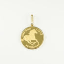 ペンダントトップ K24 ツバルホース コイン 1/2oz K18 枠付 (Type-SP) ※リバーシブルタイプ(エリザベス仕様)
