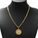 ペンダントトップ K24 ツバルホース コイン 1/5oz K18 枠付 (Type-GK) ※エリザベス表