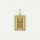 ペンダントトップ K24 マリアインゴット 1g K18 枠付 (Type-RM)