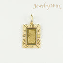 ペンダントトップ K24 フォルトゥナインゴット 1g K18 枠付 (Type-RM) 爪有りタイプ