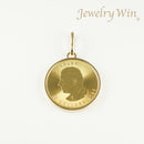 ペンダントトップ K24 メイプルリーフ コイン 1oz K18 枠付 (Type-SP) リバーシブルタイプ※チャールズ3世