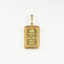 ペンダントトップ K24 フォルトゥナ インゴット 20g K18 枠付 (Type-RM)