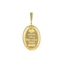 ペンダントトップ K24 マリア コイン 2.5g K18 枠付 ダイヤ付 (Type-DM)