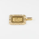 ペンダントトップ K24 フォルトゥナインゴット 2.5g K18 枠付 (Type-RM)