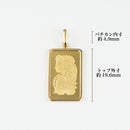 ペンダントトップ K24 フォルトゥナ インゴット 2.5g K18 枠付 (Type-SP)