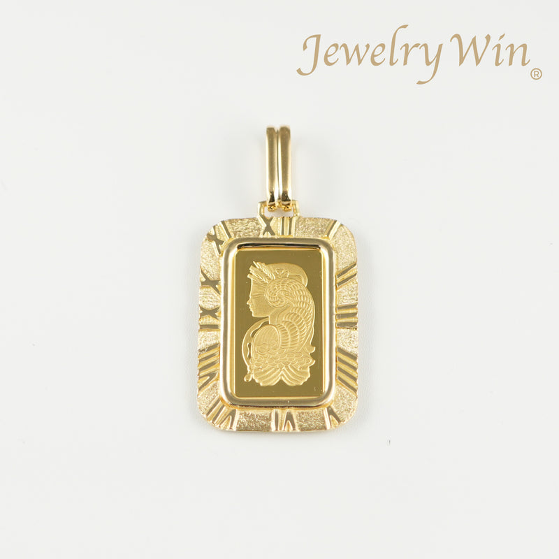 ペンダントトップ K24 フォルトゥナインゴット 5g K18 枠付 (Type-RM)