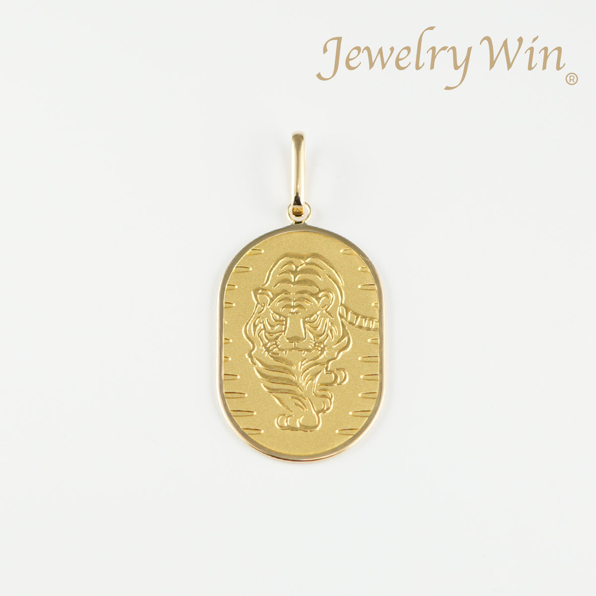 ペンダントトップ K24 虎 小判 コイン 5g K18 枠付 (Type-SP
