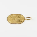 ペンダントトップ K24 鳳凰 小判 コイン 5g K18 枠付 (Type-SP) リバーシブルタイプ