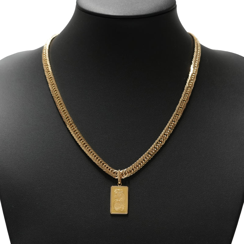 ペンダントトップ K24 フォルトゥナ インゴット 5g K18 枠付 (Type-SP)