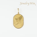 ペンダントトップ K24 鳳凰 小判 コイン 5g K18 枠付 (Type-SP) リバーシブルタイプ