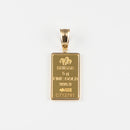 ペンダントトップ K24 フォルトゥナインゴット 5g K18 枠付 (Type-SP) リバーシブルタイプ