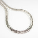 【要お問い合わせ】喜平 ネックレス Pt850 トリプル 8面 100g 50cm (出来上がり重量約96g前後) 造幣局検定マーク(ホールマーク)刻印入り ※平カットベース アフターダイヤ留め加工(1コマ4pc留め) 喜平金具アフターダイヤ留め加工