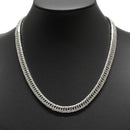 【要お問い合わせ】喜平 ネックレス Pt850 トリプル 8面 100g 50cm (出来上がり重量約96g前後) 造幣局検定マーク(ホールマーク)刻印入り ※平カットベース アフターダイヤ留め加工(1コマ4pc留め) 喜平金具アフターダイヤ留め加工