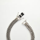 【要お問い合わせ】喜平 ブレスレット Pt850 トリプル 8面 50g 20cm (出来上がり重量約49g前後) 造幣局検定マーク(ホールマーク)刻印入り ※平カットベース アフターダイヤ留め加工(1コマ4pc留め) 喜平金具アフターダイヤ留め加工