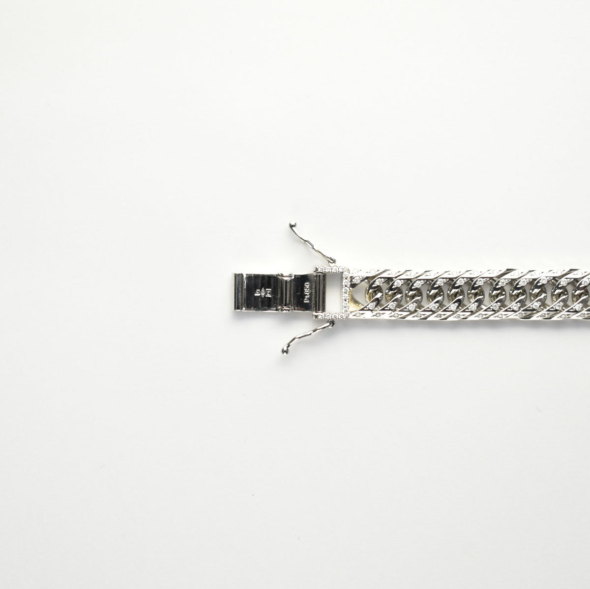要お問い合わせ】喜平 ブレスレット Pt850 トリプル 8面 50g 20cm 