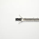 【要お問い合わせ】喜平 ブレスレット Pt850 トリプル 8面 50g 20cm (出来上がり重量約49g前後) 造幣局検定マーク(ホールマーク)刻印入り ※平カットベース アフターダイヤ留め加工(1コマ4pc留め) 喜平金具アフターダイヤ留め加工