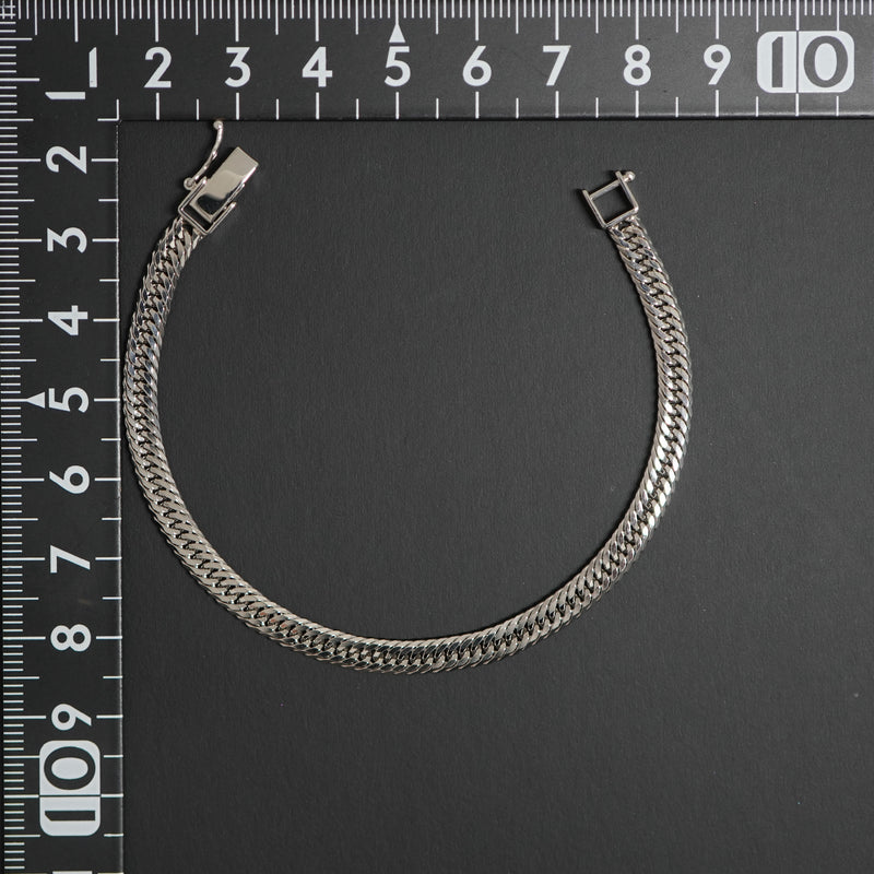 喜平 ブレスレット Pt850 トリプル 12面 10.5g 16cm 造幣局検定マーク(ホールマーク)刻印入り