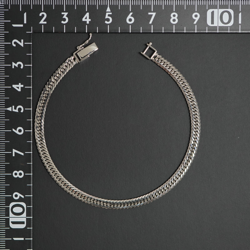 喜平 ブレスレット Pt850 トリプル 12面 13g 20cm 造幣局検定マーク(ホールマーク)刻印入り