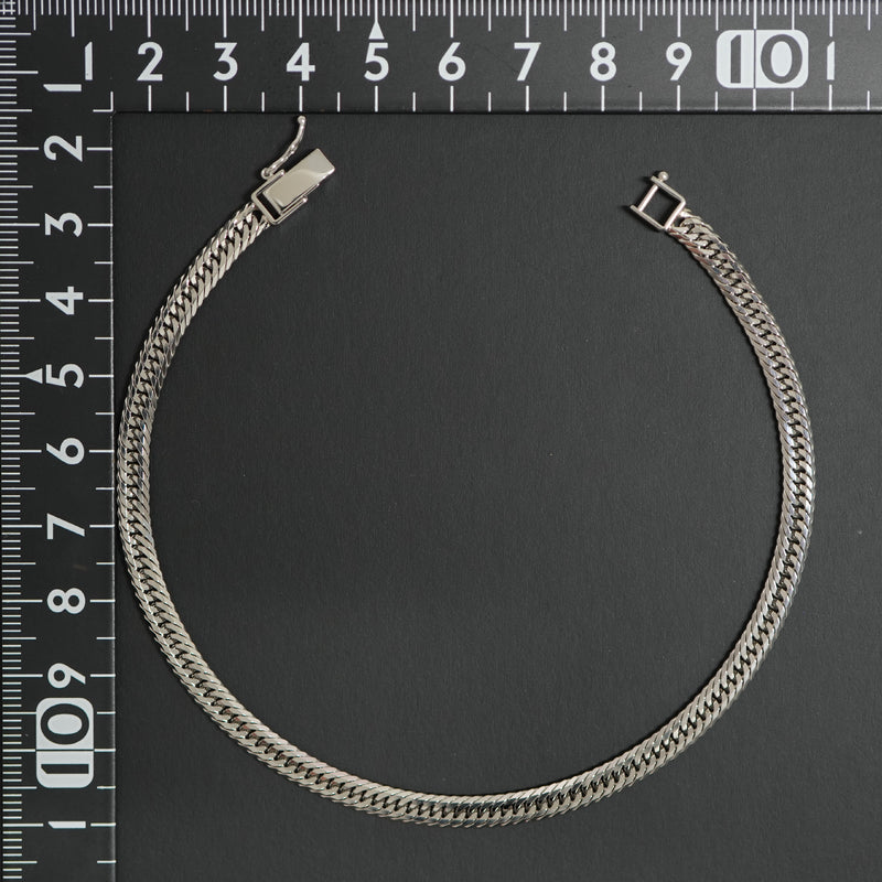 喜平 アンクレット Pt850 トリプル 12面 14.5g 23cm 造幣局検定マーク(ホールマーク)刻印入り