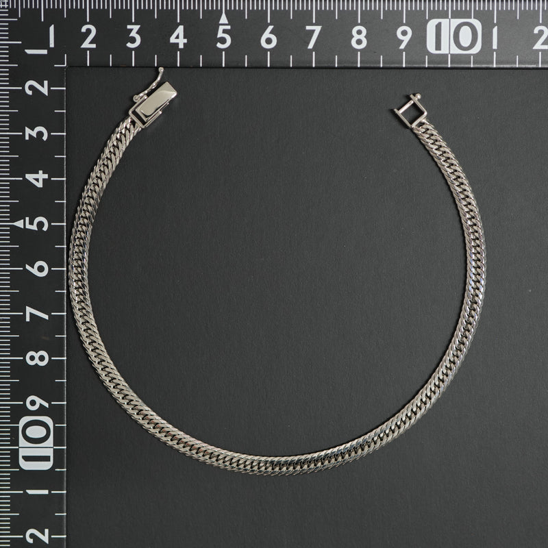 喜平 アンクレット Pt850 トリプル 12面 14g 22cm 造幣局検定マーク(ホールマーク)刻印入り
