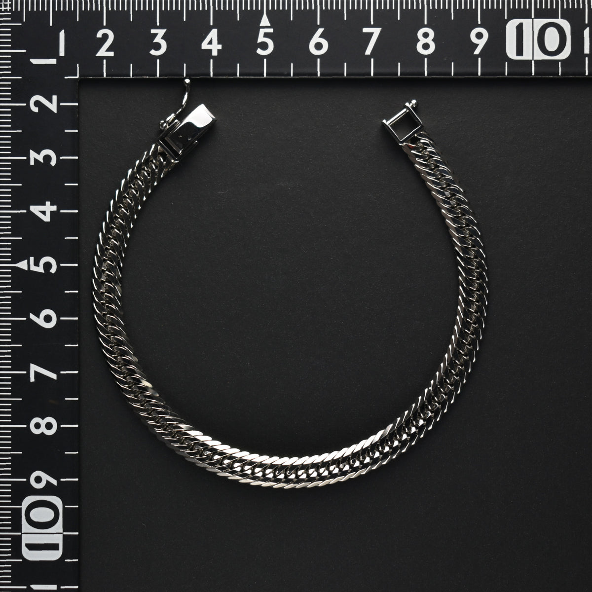 喜平 ブレスレット Pt850 トリプル 12面 18g 18cm 造幣局検定マーク