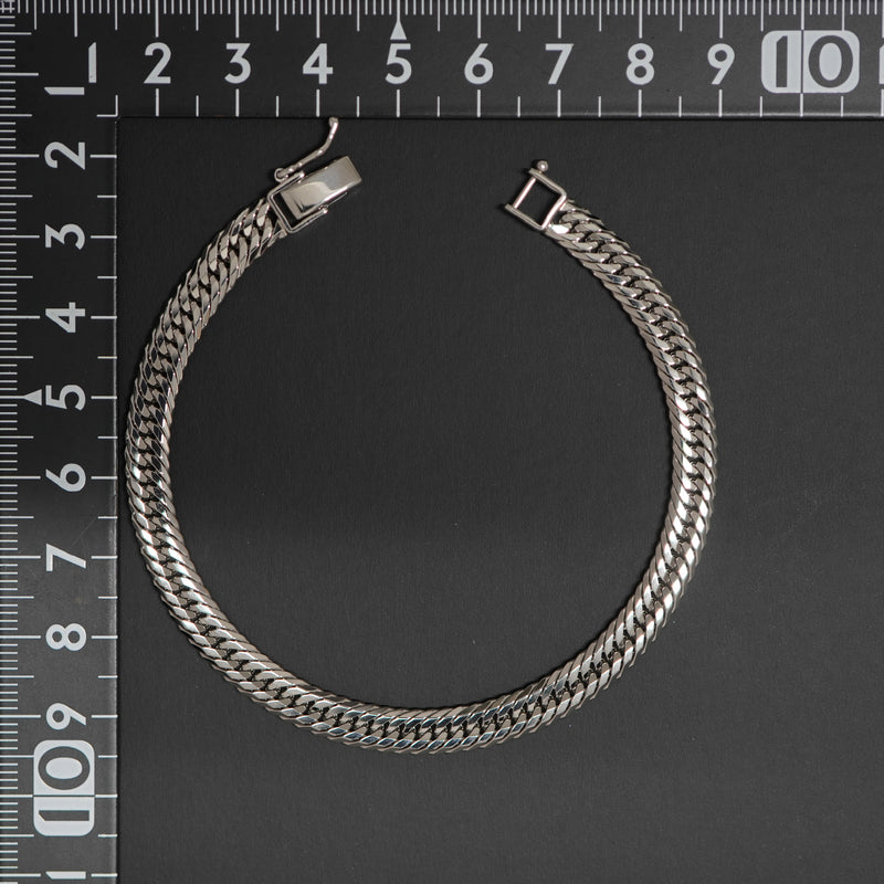 喜平 ブレスレット Pt850 トリプル 12面 19g 19cm 造幣局検定マーク