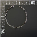 粗目小豆チェーン ブレスレット Pt850 幅3.8mm 1.2φ 19cm
