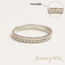 リング 喜平リング Pt850 幅3.3mm ダブル6面カット ハードタイプ