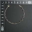 粗目小豆チェーン ブレスレット Pt850 幅3.8mm 1.2φ 17cm