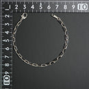 粗目小豆チェーン ブレスレット Pt850 幅3.8mm 1.2φ 17cm